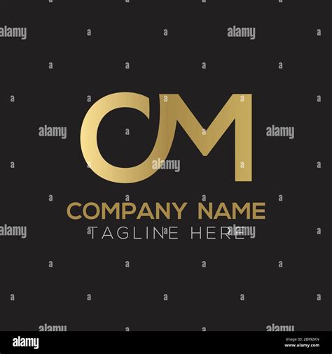 Initial Simple Letter Om Logo Design Vector Template Abstract Minimal