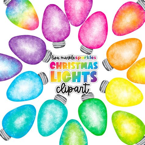 Watercolor Christmas Light Bulb Clipart PNG Image Christmas Holiday