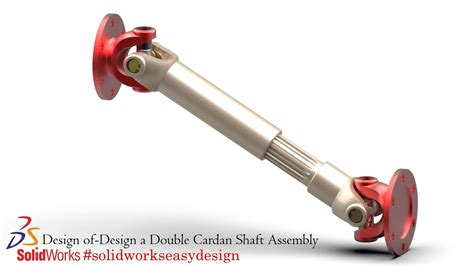 Solidworks Tutorial 190 Design A Double Cardan Shaft Assembly In