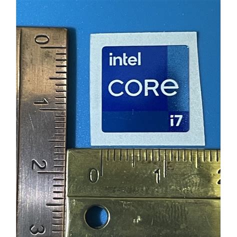 Intel Core I7 1112a Geração Ori Logotipo Sticker Tamanho Pequeno Shopee Brasil