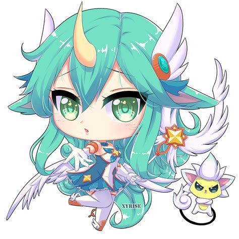 Chibi Star Guardian Soraka By Xyrise Hd Wallpaper Background Fan Art