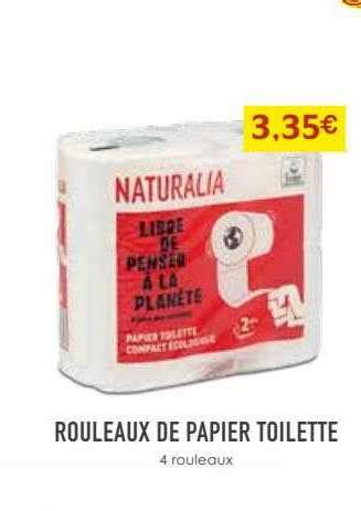 Promo Rouleaux De Papier Toilette Chez Naturalia ICatalogue Fr