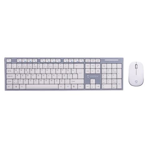 Everest Km Beyaz Gri Kablosuz Q Multimedia Klavye Mouse Set En