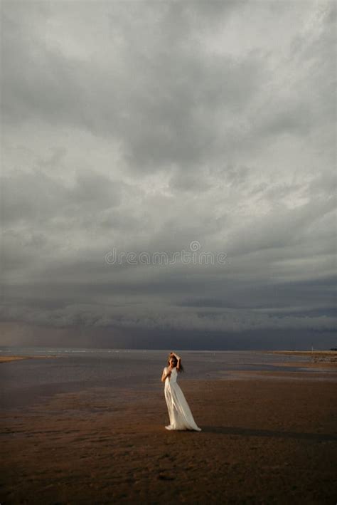 Nude Woman On Sea At Sunset Stock Image Image Of Outdoors Attractive
