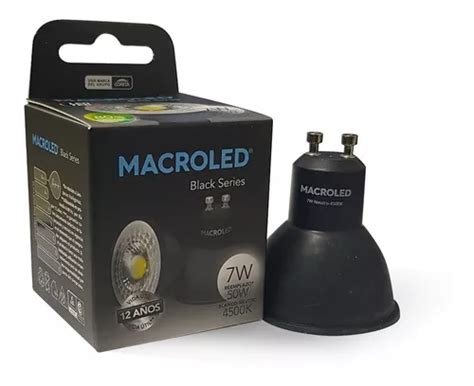 Lampara Dicroica Led W Black Series Neutra Gu Macroled