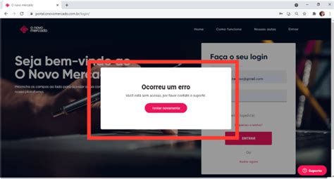 N O Consigo Acessar A Plataforma O Novo Mercado