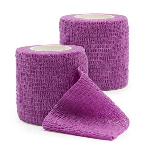 24 Rolls Stretch Bandage Wrap 2 Inch X 5 Yards Cohesive Vet Tape 12