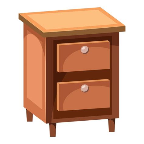 Premium Vector Chest Of Drawers Icon In Cartoon Style Isolated On