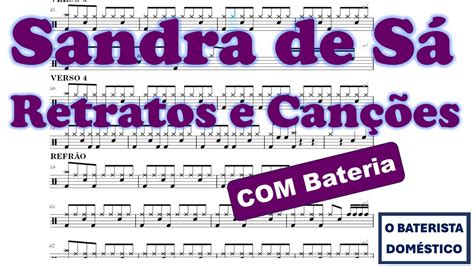 Sandra De S Retratos E Can Es Bateria Drum Sheet Music