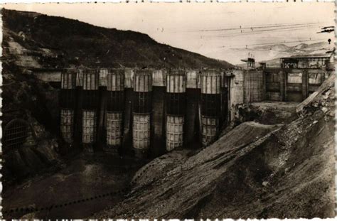 Barrage De Genissiat Vue Amont Avant La Mise En Eau Cartorum