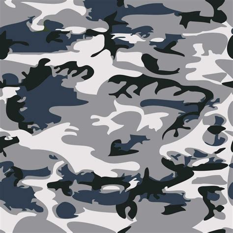 Camouflage Pattern Background Seamless Vector Illustration Classic