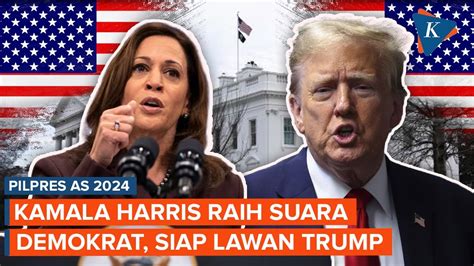 Kamala Harris Raih Nominasi Presiden Dari Partai Demokrat Siap Maju