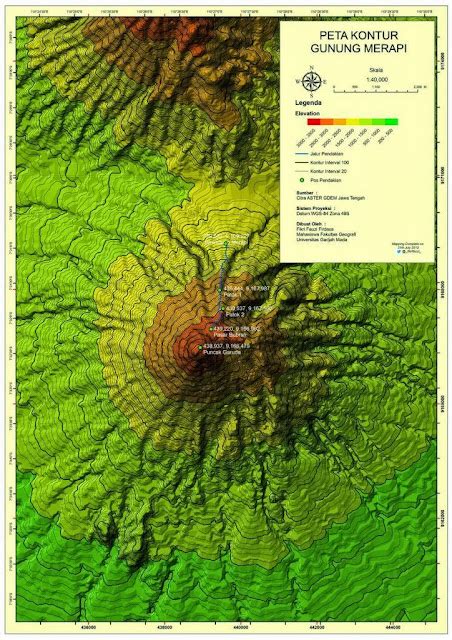 TRAMPER_: PETA KONTUR GUNUNG MERAPI DAN MERBABU