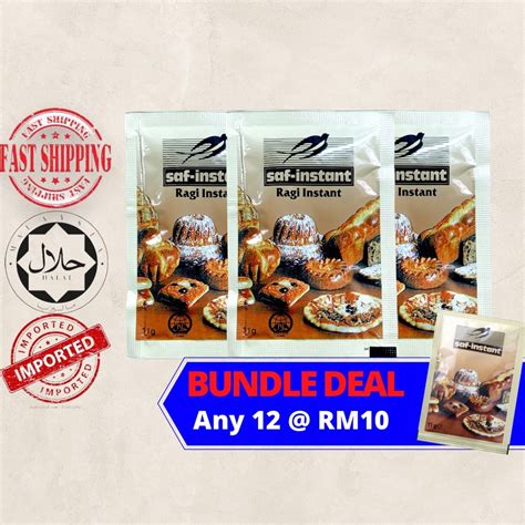 11gm Saf Instant Yeast Mauripan Instant Dry Yeast Yis Segera