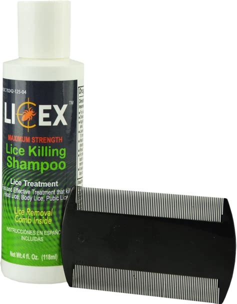 Licex Head Lice Treatment Shampoo 4 Oz Includes Lice Comb Kids