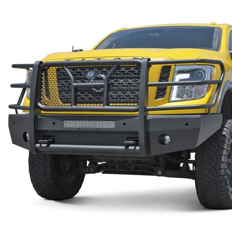 Steelcraft® Elevation Series™ Full Width Black Front Hd Bumper With Brush Guard