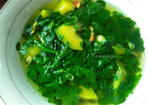 Resep Sayur Daun Kelor Pucuk Labu Dan Waluh Bening Oleh Nurul Udhiyah