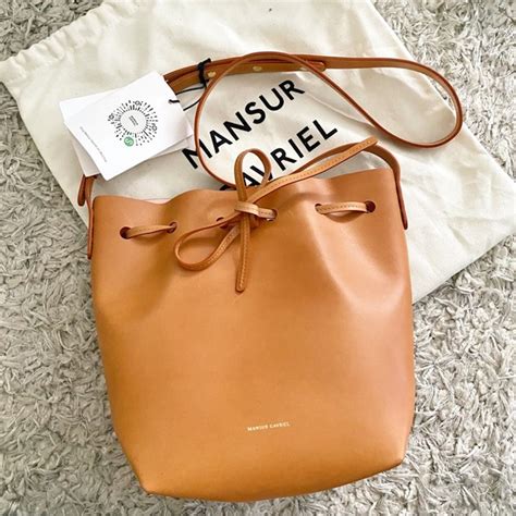 Mansur Gavriel Bags Mansur Gavriel Mini Bucket Bag Nwt Cammello