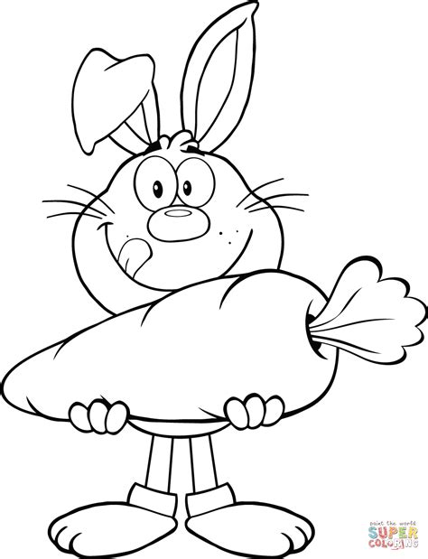 Bunny Carrot Coloring Pages Coloring Pages