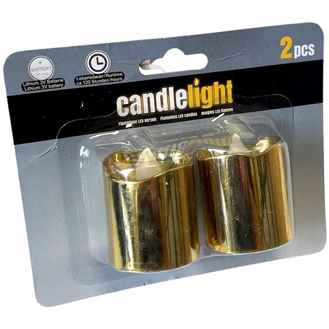 Led Teelichter Gold Er Pack Inkl Batterien Kabika De