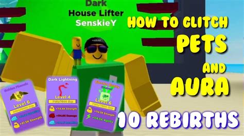 How To Glitch Pets 10 Rebirths Tutorial Muscle Legends Roblox