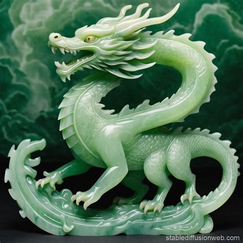 Japanese Jade Dragon Mythology Stable Diffusion Online
