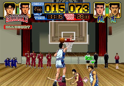 Screenshot Of Slam Dunk I Love Basketball SEGA Saturn 1995 MobyGames