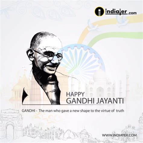 10 Free Gandhi Jayanti 2021 Wishes Psd Banner Images Quotes Messages