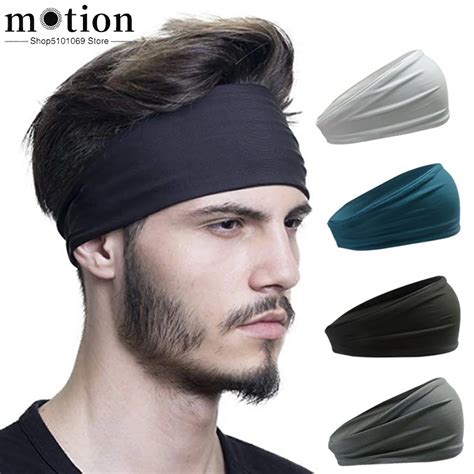 Men Headband Absorbent Cycling Yoga Sweat Sport Headband Men Sweatband