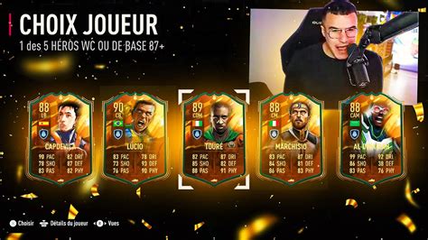 J ouvre mon choix héros 87 World Cup je pack l un des meilleurs