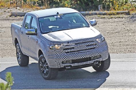 Spyshots 2019 Ford Ranger Pickup U S Spec Poses With The Hood Up