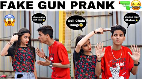 Fake Gun Prank 😂 On Boyfriend Gone Extremely Wrong Shahrukh Love Youtube