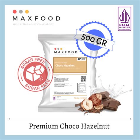 Premium No Sugar Choco Hazelnut Bubuk Minuman Rasa Coklat Hazelnut