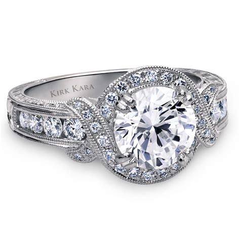 Kirk Kara Engagement Ring From The Pirouetta Collection Platinum Ring