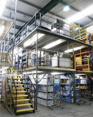 Floor Mounted Heavy Duty Mild Steel Multi Tier Racking System For