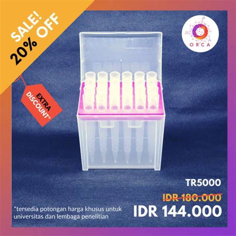 Promo Micropipette Tips 5000 Ul Box Steril Mikropipet Pipette Pipet