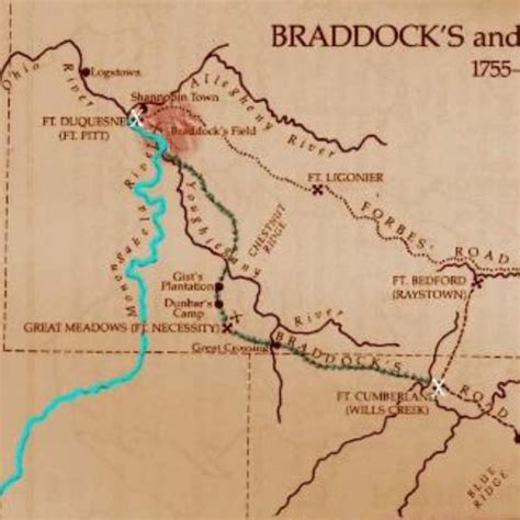 Jul 8 1755 Battle Of The Wilderness Fort Duquesne Timeline