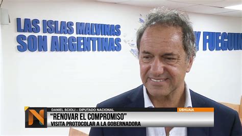 Bertone Recibi Al Diputado Nacional Daniel Scioli Youtube