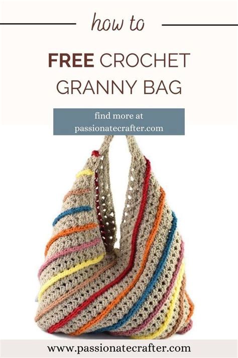 Modern Granny Stitch Bag Free Crochet Pattern Crochet Boho Bag