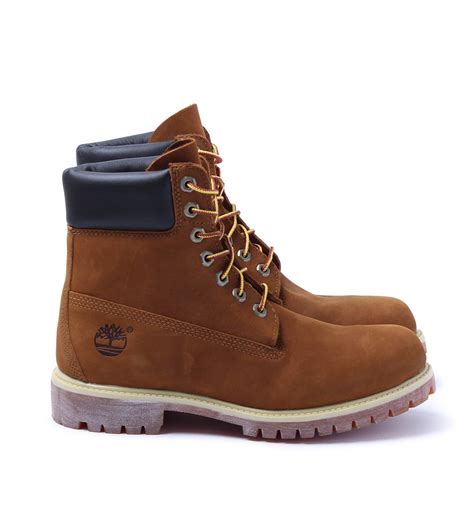 Timberland Leather Rust Nubuck Inch Premium Waterproof Boots In Brown