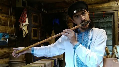 Большая калюка с резным свистком. - YouTube