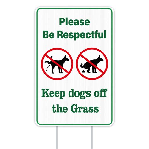 No Dog Pee Sign