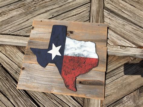 Rustic Texas Flag Wall Hanging - Etsy