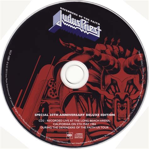 Judas Priest Defenders Of The Faith 30th Anniversary Edition Cd 2 3 Dvd Covers Cover Century