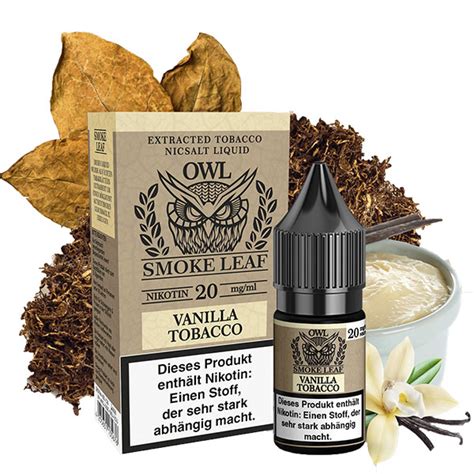 Vanilla Tobacco I Owl Smoke Leaf Nicsalt