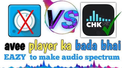 How To Make Audio Spectrum On Android Chksnd Tutorial Avee Player