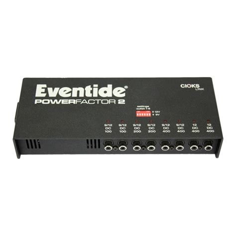 Cioks Eventide Powerfactor 2 Quick Start Manual Pdf Download Manualslib