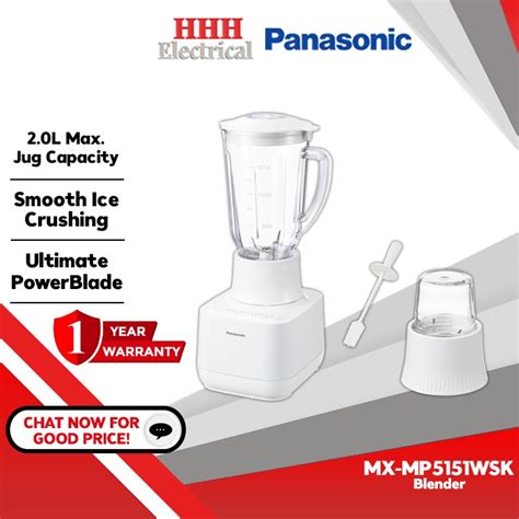 Panasonic MX MP5151WSK 700W 1 5L Plastic Jug Blender Pengisar