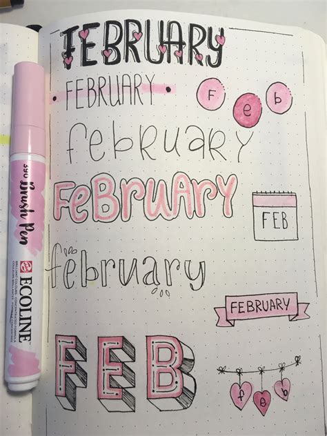 Best Pink Bullet Journal Headers For Inspiration Artofit