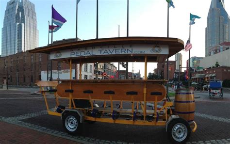 The Nashville Pedal Tavern Is A 16 Person Bicycle Powered Party On